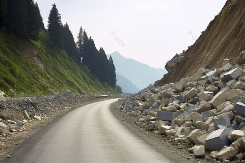 户外树木道路地形危险碎石,高清,摄影图,摄影图片,图片大全,摄影图免费下载